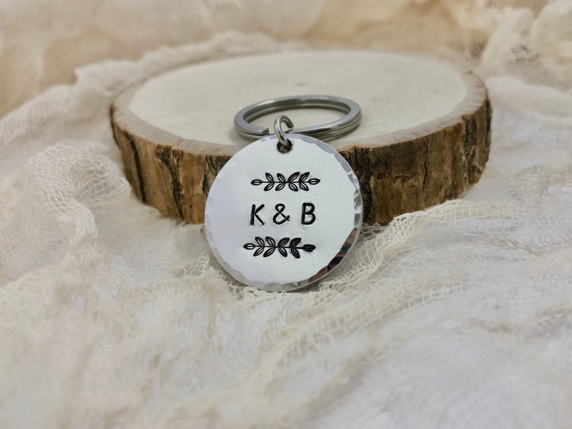 Keyring with initials 