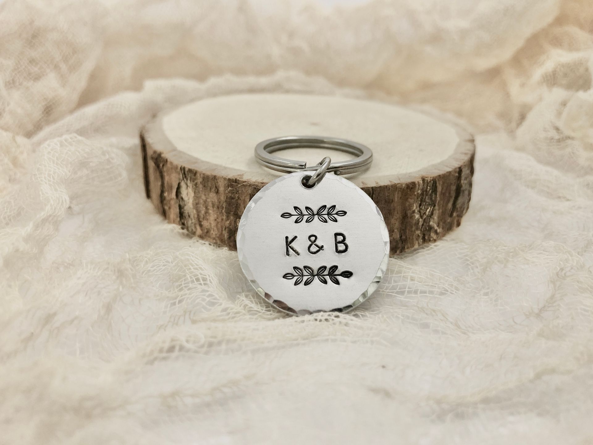 Keyring with initials 