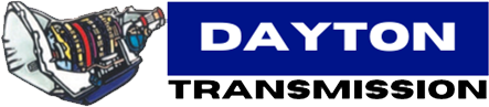 A dayton transmission logo with a picture of a transmission