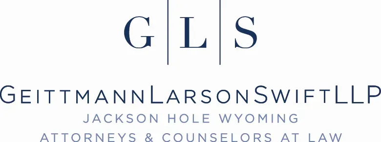 Logo for Geittmann Larson Swift LLP, Attorneys & Counselors at Law in Jackson Hole, Wyoming.
