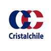 Es un logotipo para una empresa llamada cristalchile.