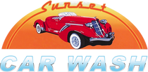 Sunset car wash Bellingham Wa logo
