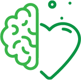 icon of a brain and a heart