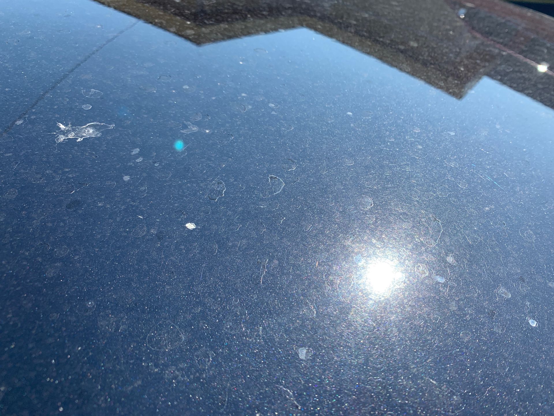 hard water spots on a car