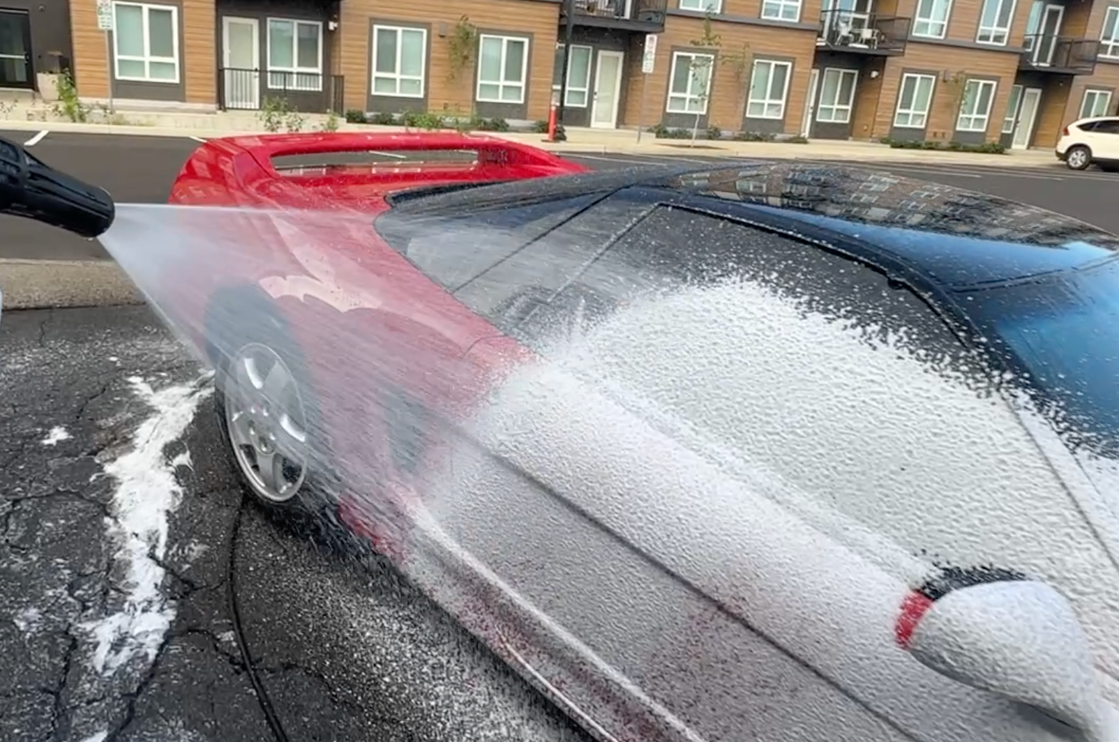decontaminating wash on a 1993 Acura NSX