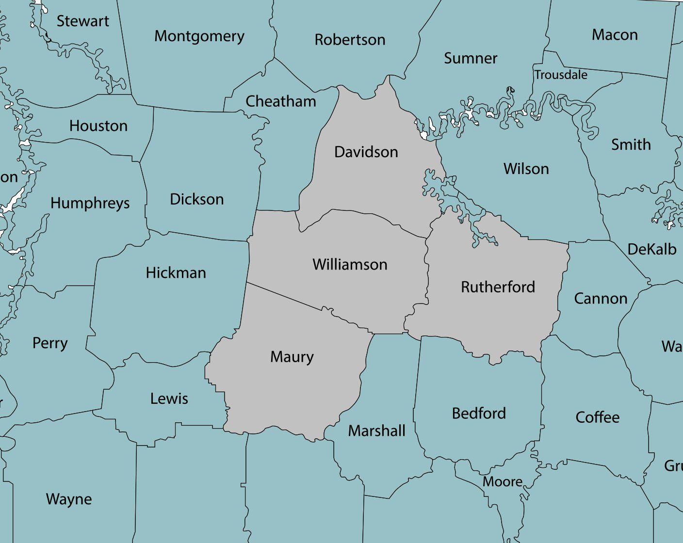 Maps of Communities We Serve