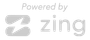 Powered by Zing logo with black icon and text on white background