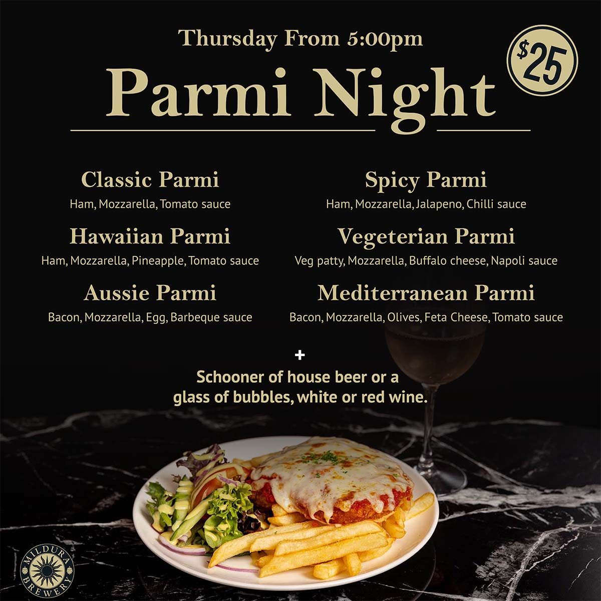 Thursday Parmi Night