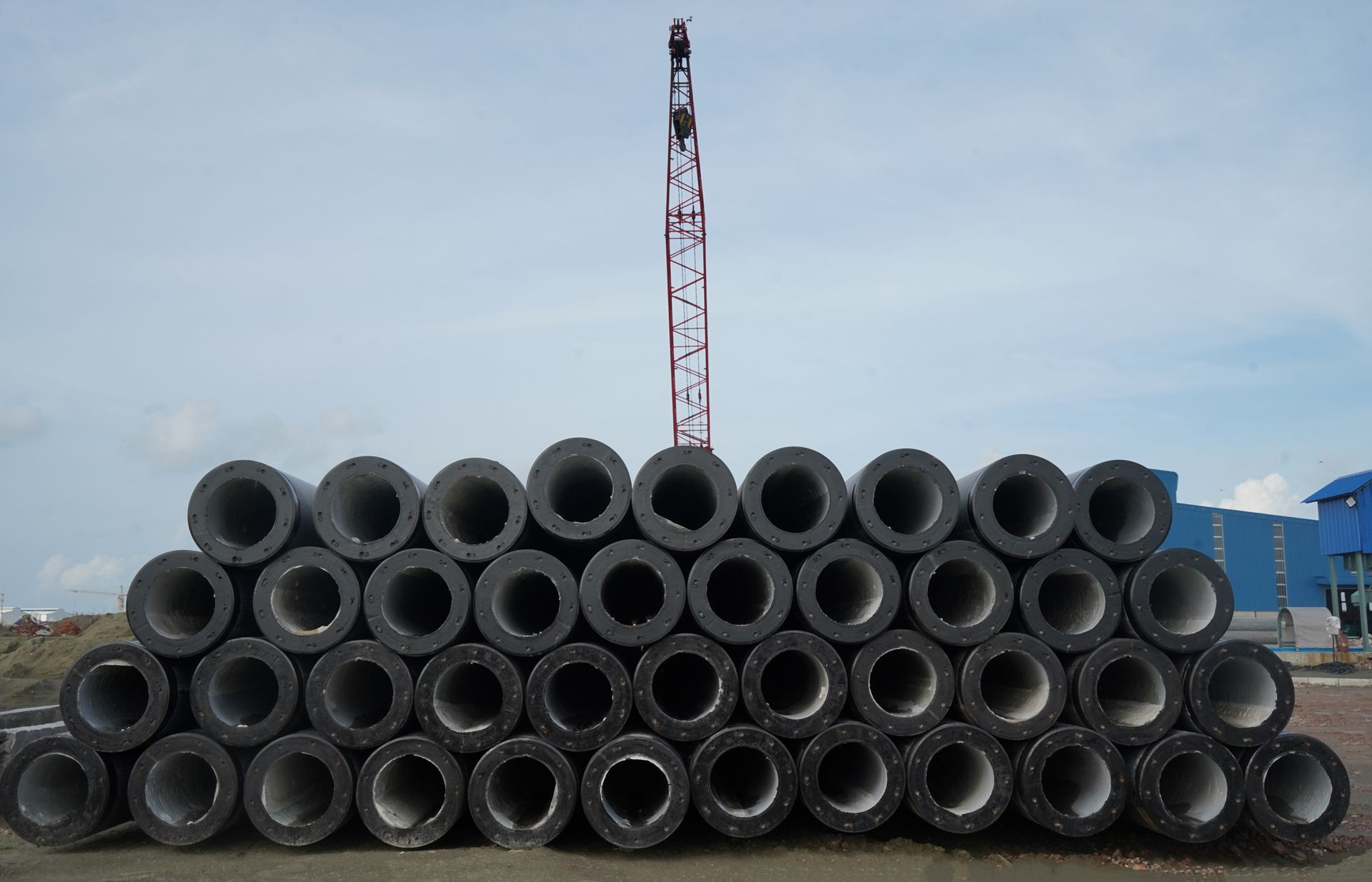 Civil engineering concrete pile supply.