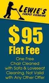 $95 Flat Fee, One Free Chair Cleaned with Sofa & Loveseat Cleaning, Not Valid with Any Other Offer
