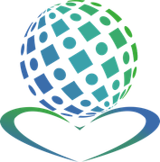 Global Hands Inc. logo featuring a globe resting on a stylized heart, symbolizing care and support for mental health and developmental disabilities.