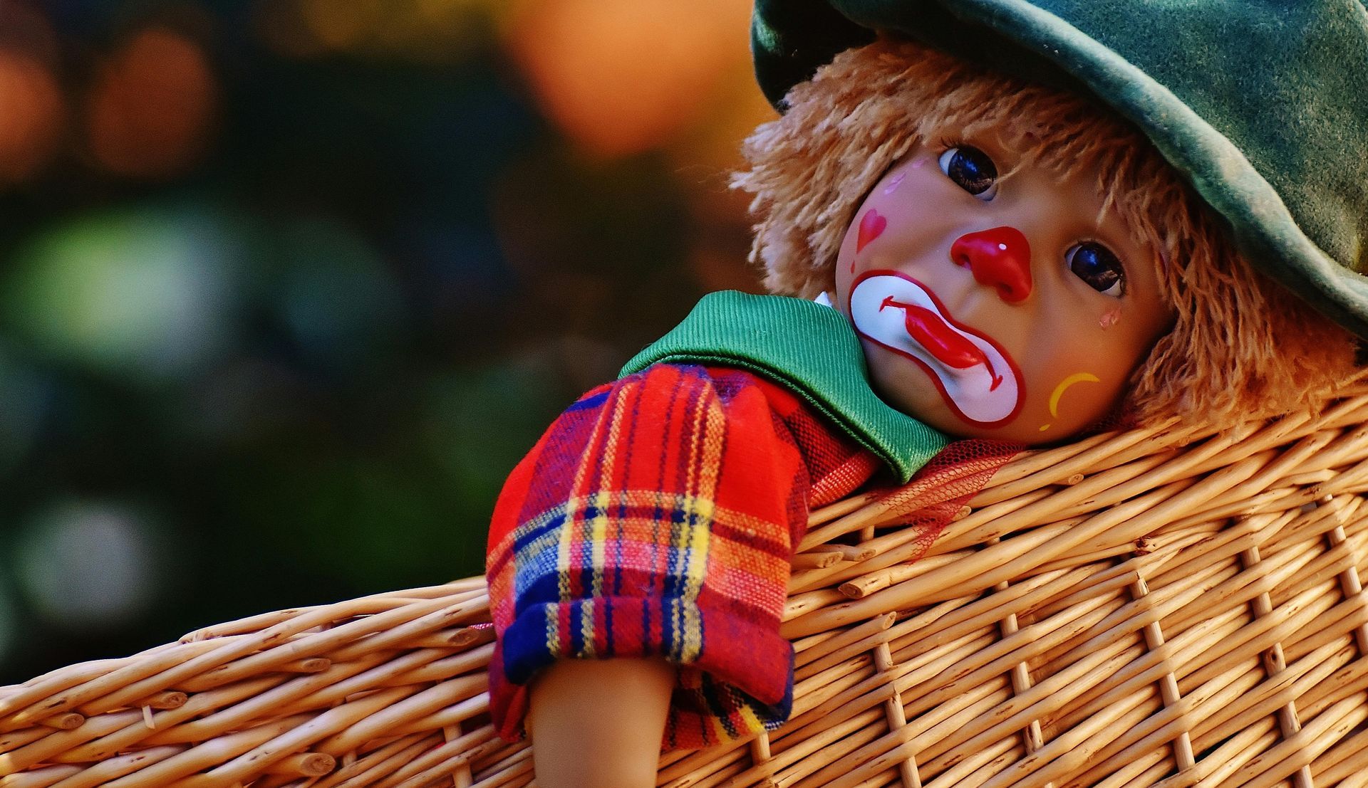 A sad child doll