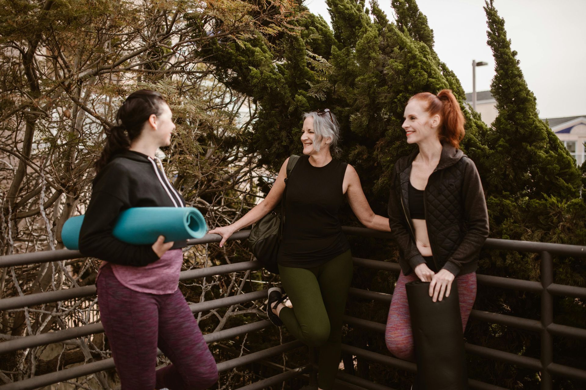 A group of women talking together