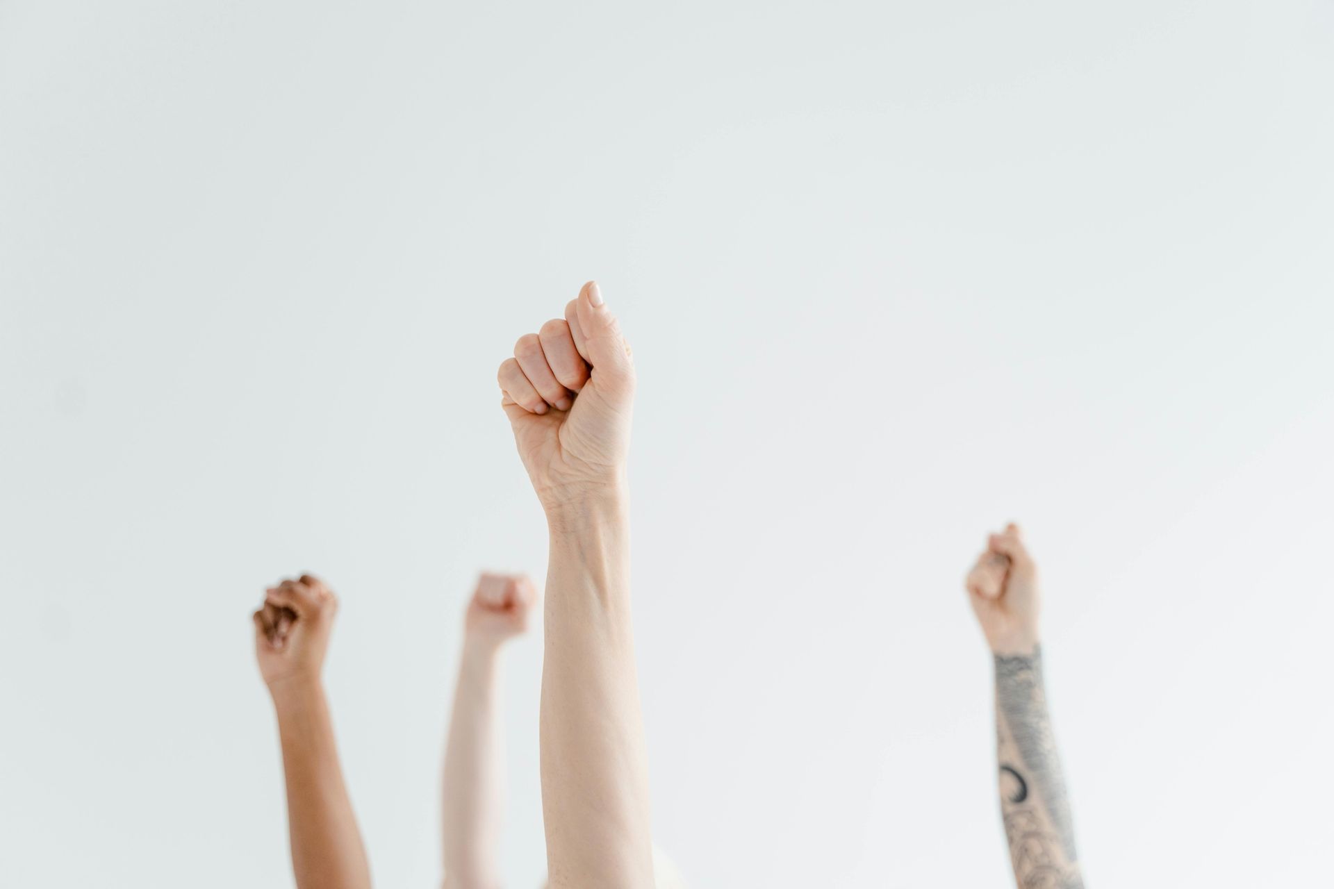 hands raised in the air