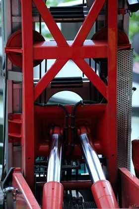 hydraulic services - Aberdeen, Highlands - Arch Hydraulic Engineering - Red hydraulic 