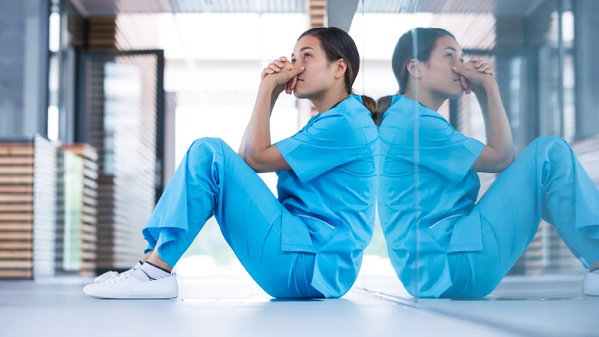 worried nurse