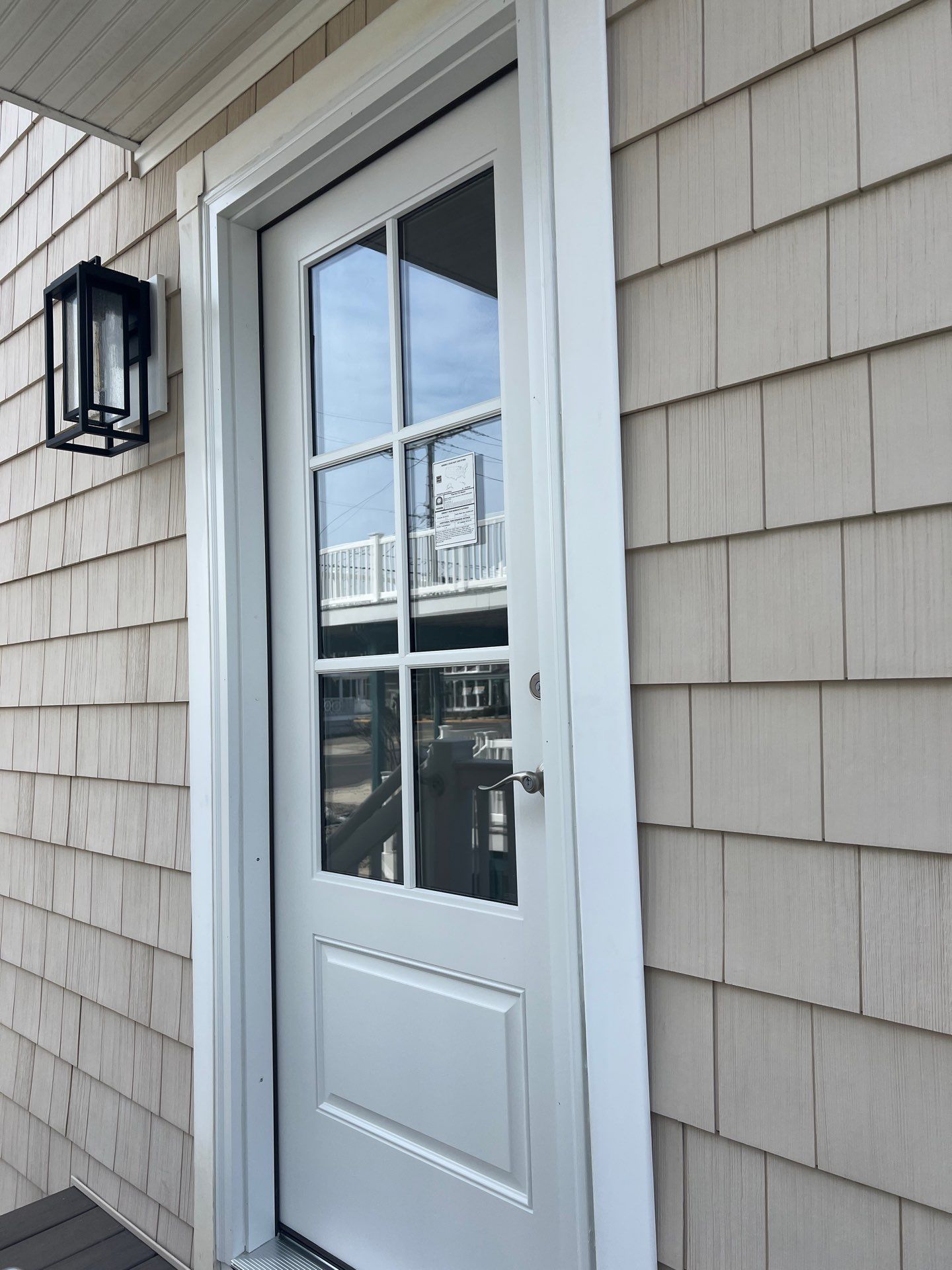 Carpenter Install Door Lock Using Screwdriver At Home