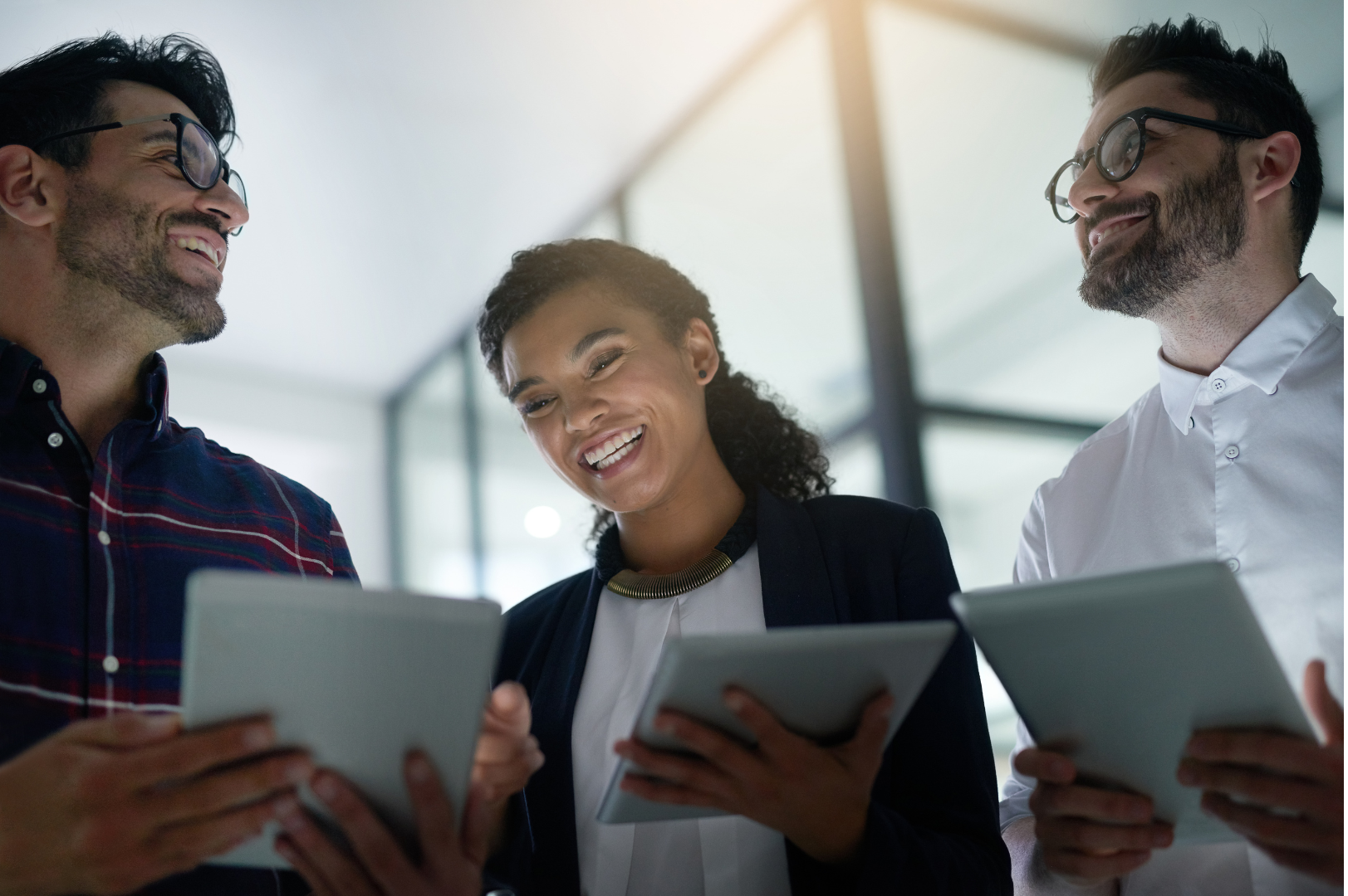 A person is pressing a button with a check mark on it.