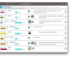 A screenshot of a computer screen showing a list of people.