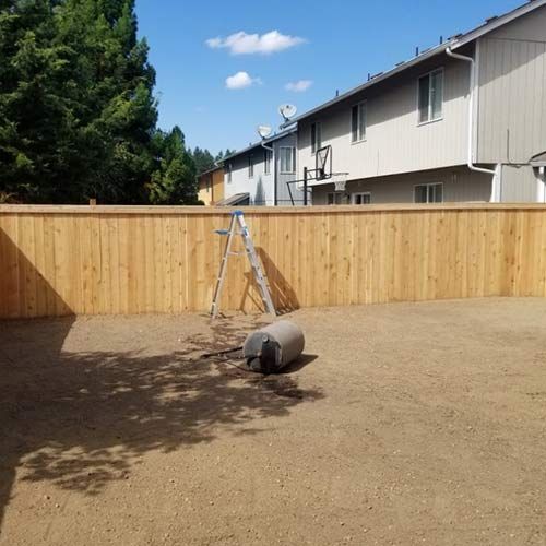 Wood Fence After Work — Lakewood, WA — DOVE LANDSCAPING