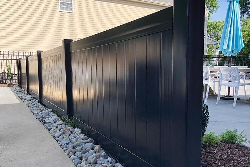 Black vinyl fence Lawton, OK