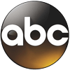 The abc logo is a black and gold circle with white letters.