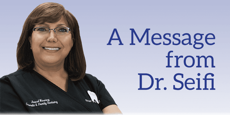 A Message from Dr. Seifi