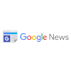 A google news logo on a white background.