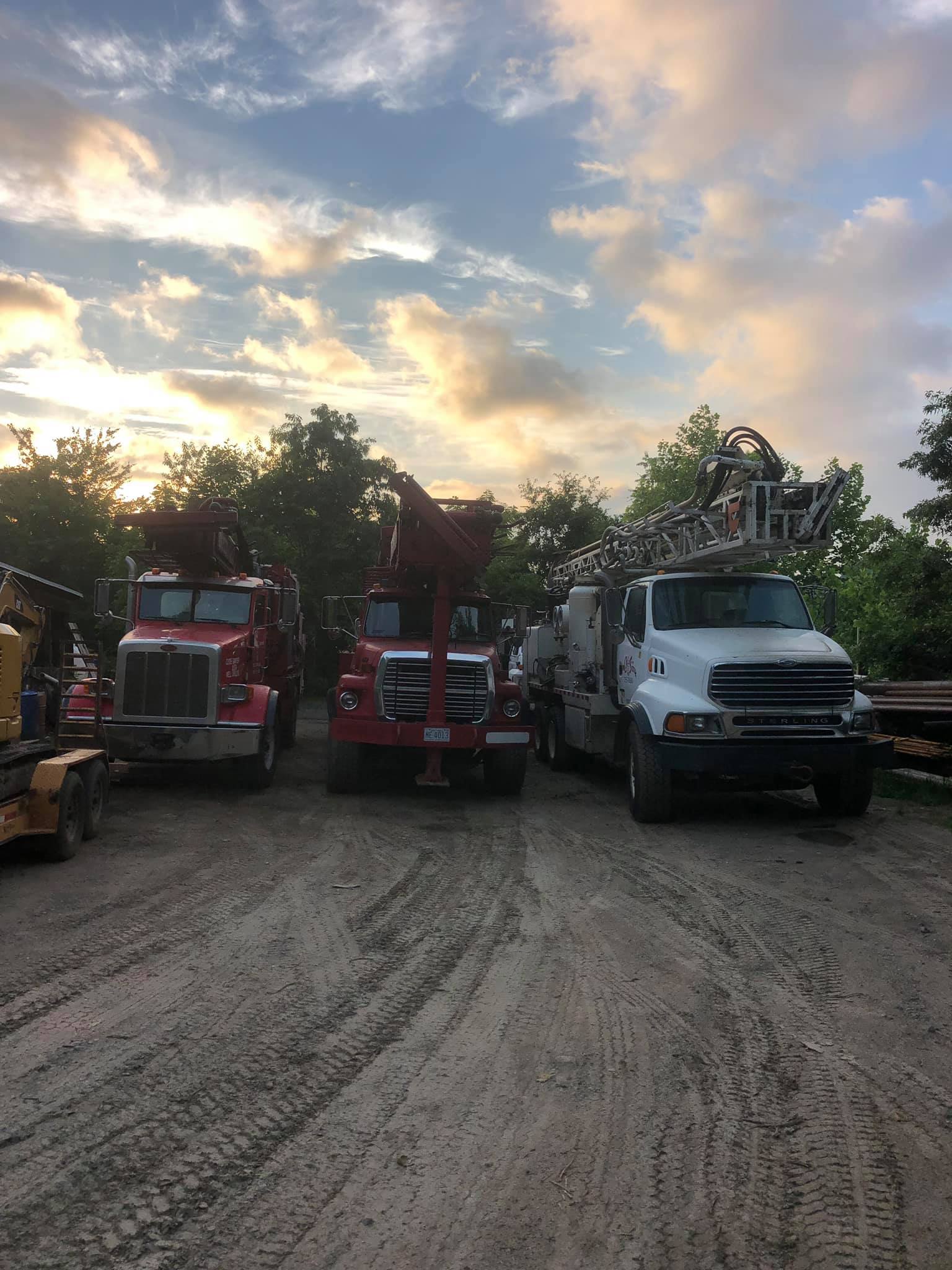 Parked Well Drillers & Pump Installers Truck | Candler, NC | Clyde Sawyers & Son Well Drilling