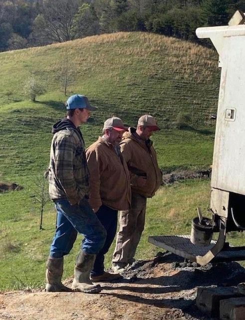 Well Repair crew in Hendersonville, NC.