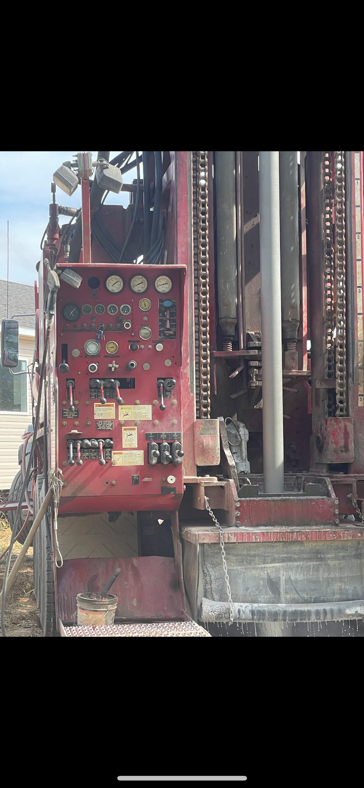 Truck Driller At Rest | Candler, NC | Clyde Sawyers & Son Well Drilling