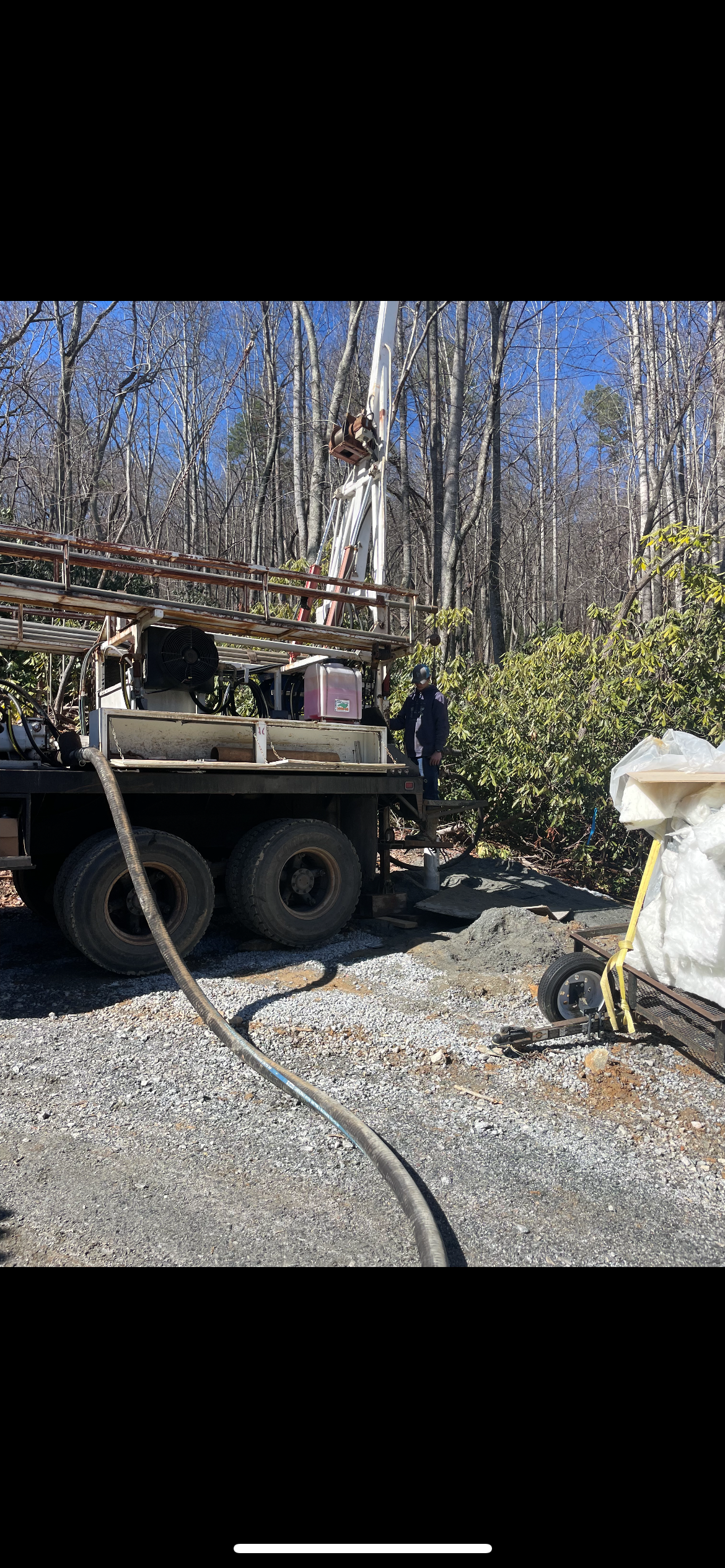 Truck Driller Starting To Operate | Candler, NC | Clyde Sawyers & Son Well Drilling