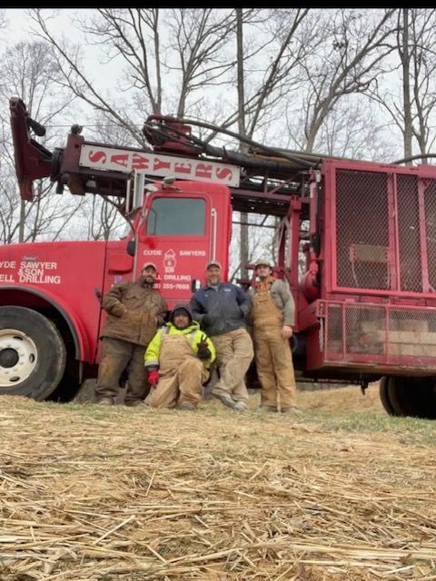 The crew at Clyde Sawyers & Son Well Drilling & Pump Service.