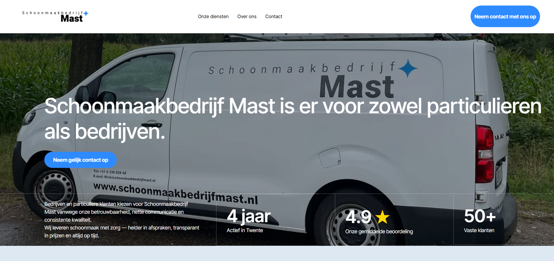 schermafbeelding van klant van KeepUp Digital