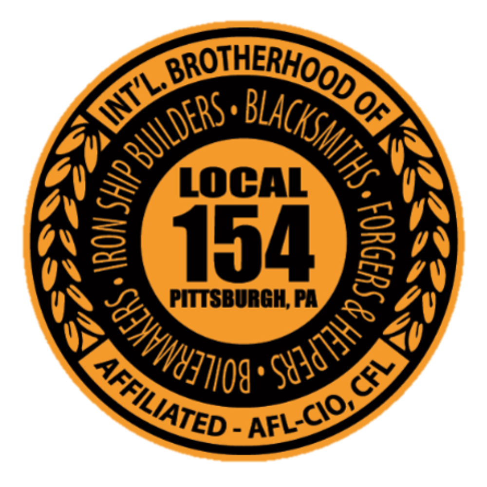 A logo for the brotherhood of iron ship builders and blacksmiths