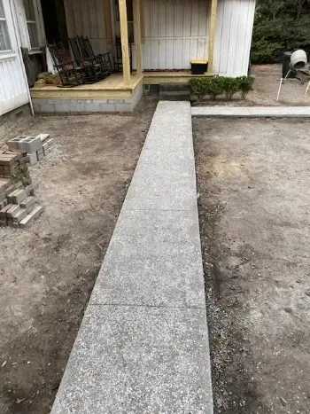 Stained Concrete Walkway - Summerville, SC - Woodrum Concrete LLC