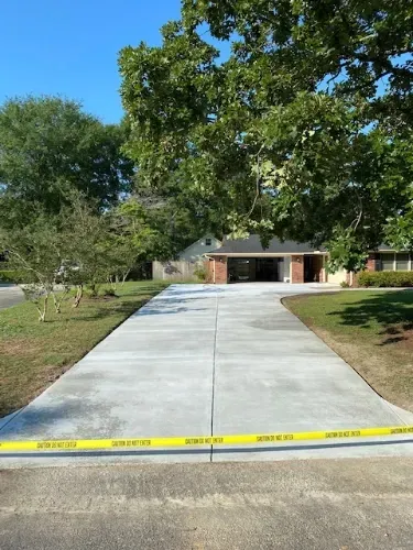 Driveway With Trees - Summerville, SC - Woodrum Concrete LLC
