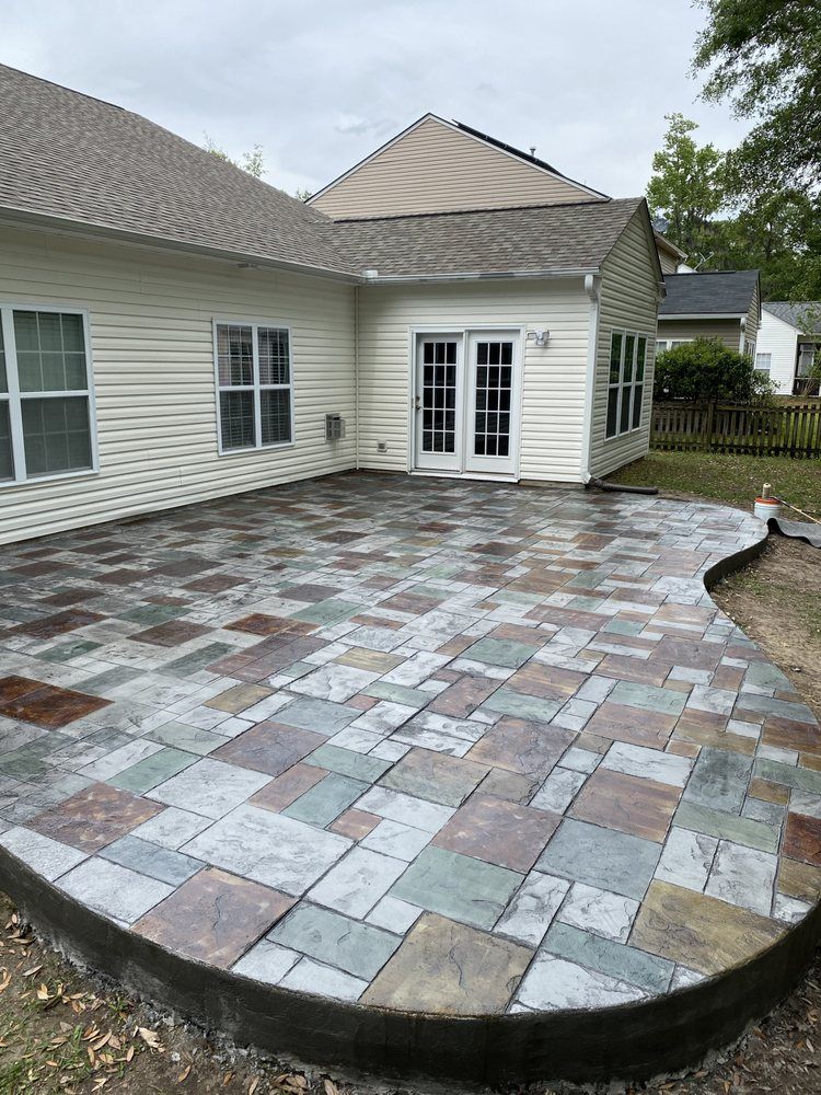 Stamped Concrete — Charleston, SC — Woodrum Concrete LLC 