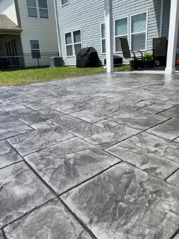 Stamped Concrete Driveway - Summerville, SC - Woodrum Concrete LLC