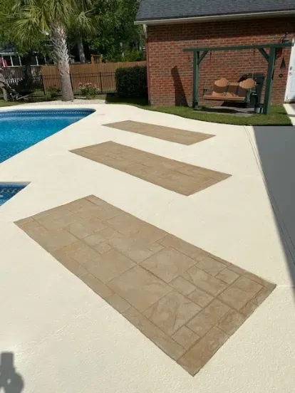 Stamp Concrete Walkway - Summerville, SC - Woodrum Concrete LLC