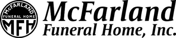 McFarland Funeral Home, Inc. logo with a circular emblem featuring "McFarland Funeral Home" and "MFH".