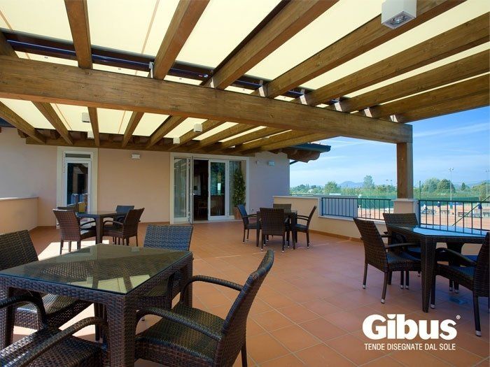 tendo struttura Gibus per terrazzo