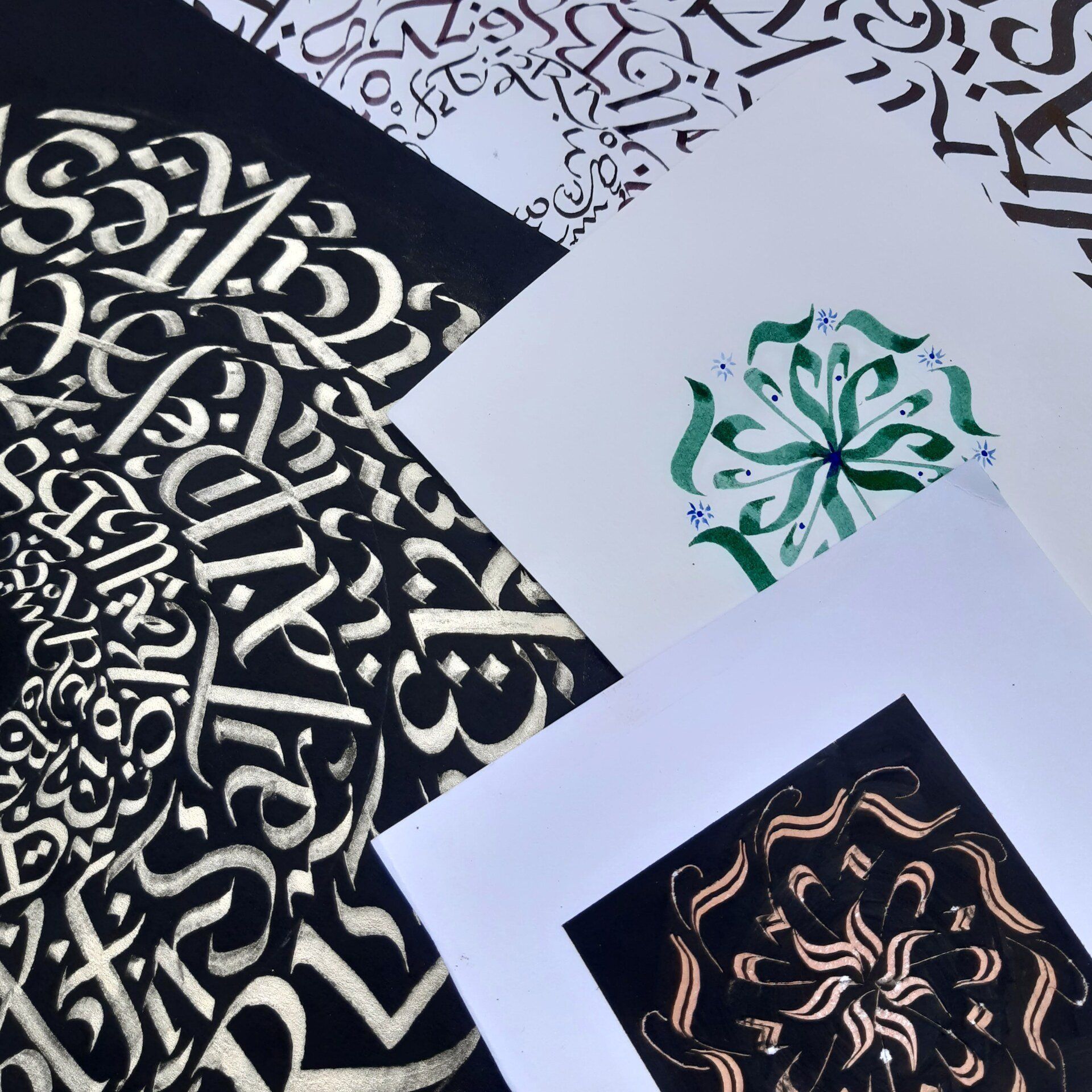 Calligraphy medallions