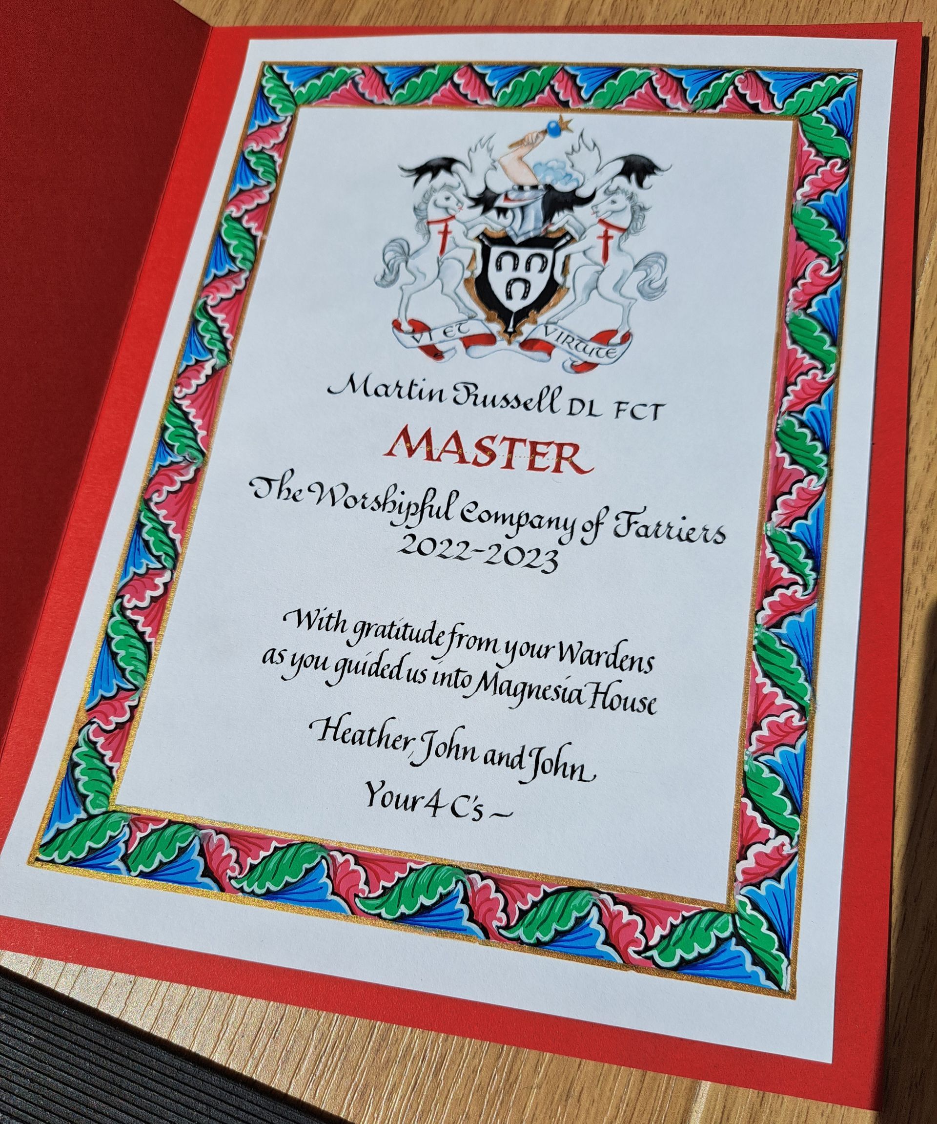 Retirement presentation document