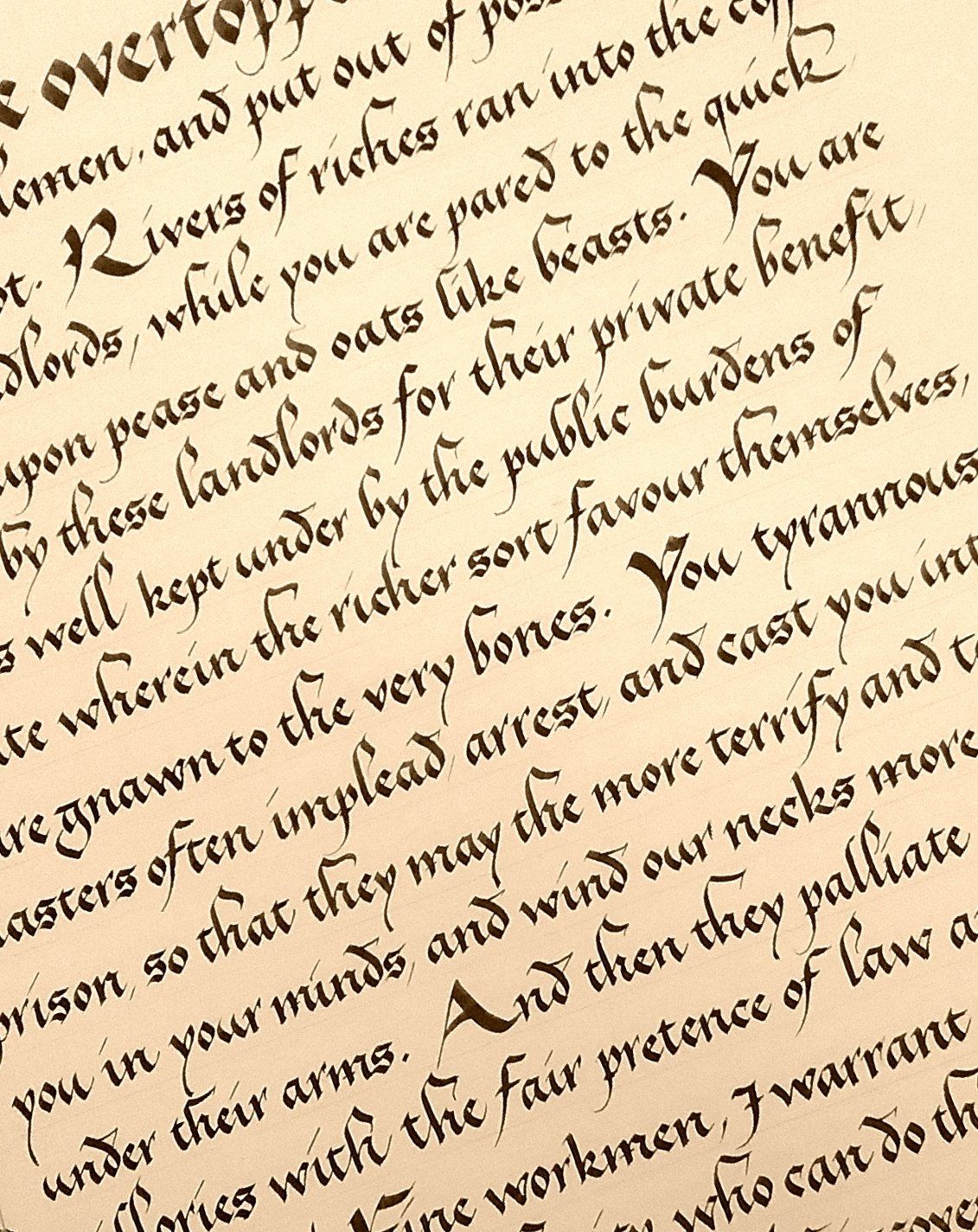 Gothic text by Gwyneth Hibbett