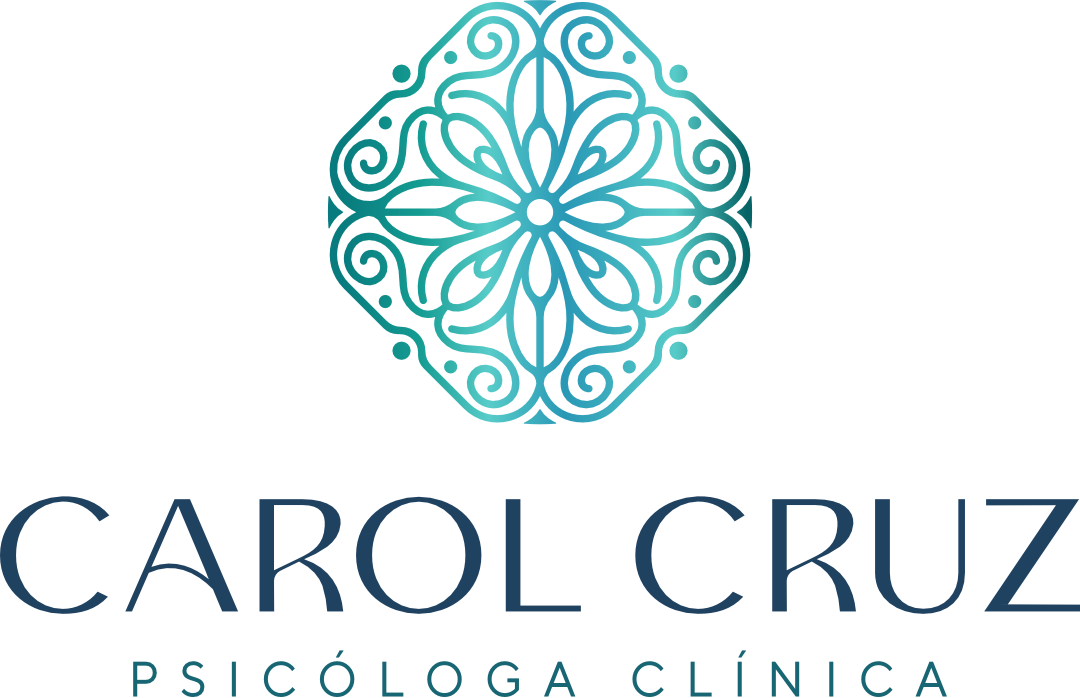 Logo with blue floral design above the name 