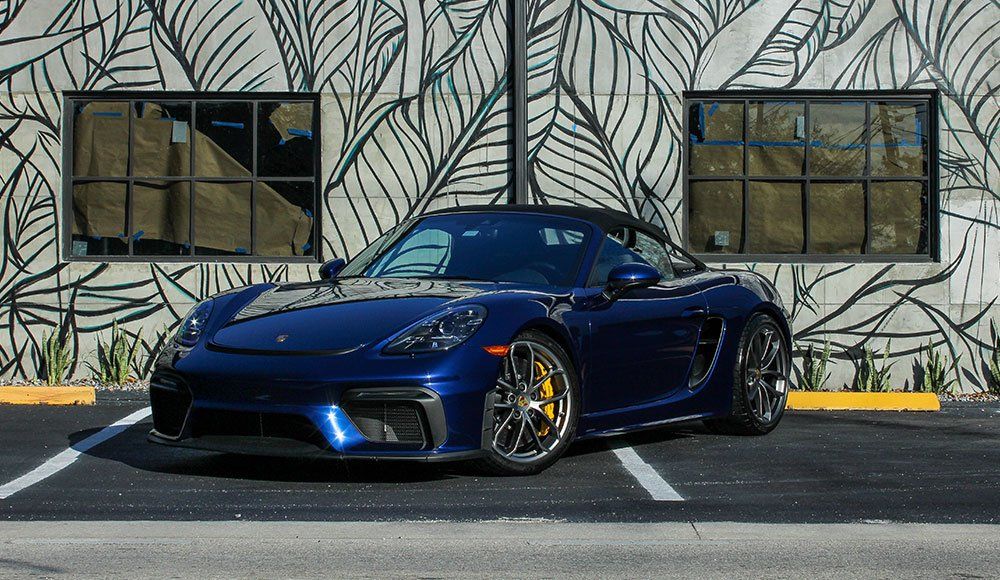 PPF full body installation in front of shop