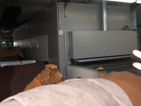 macchina per la stiratura della pelle