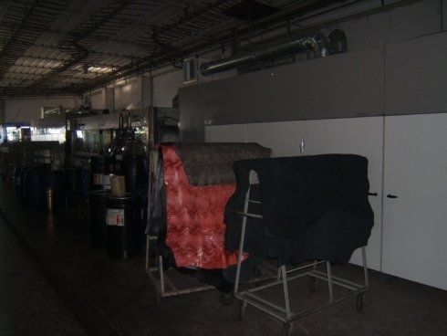 pelli in fase di rifinizione