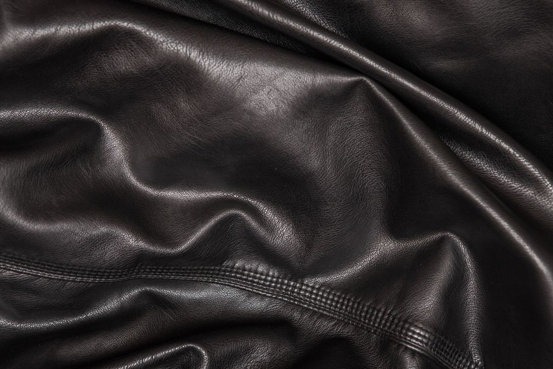 black worked leather